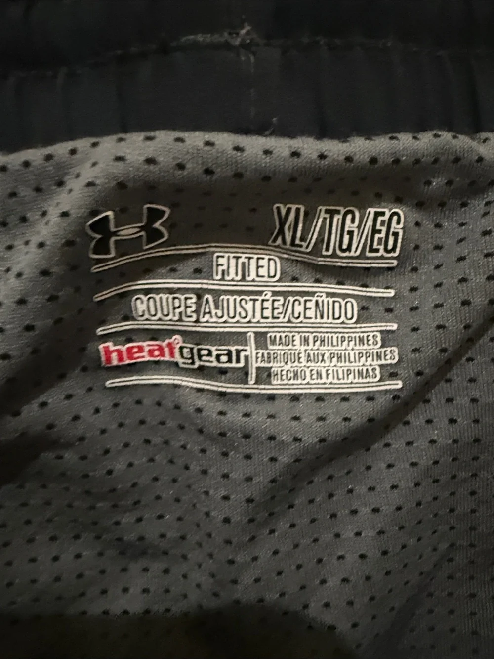 Under Armour Black Athletic Shorts with Gray Accents - Twin Set